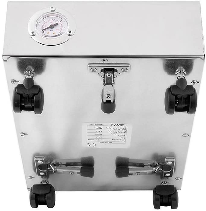 EOLO Sistema Stirante GV05 INOX Ferro da Stiro e Spazzola Professionale Vapore Secco Stiro Verticale Caldaia in Rame Rapida Produzione Vapore Efficienza A++ Resistenza Anticalcare Acciaio Inox Stiratrice Verticale Made in Italy Garanzia 5 Anni