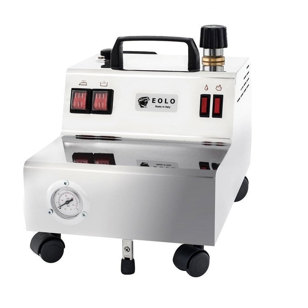 Generatore di Vapore Semi-Professionale con Ricarica semicontinua GV05 FULL Caldaia in rame Ferro da stiro Classe energetica A++ Spazzola professionale Made in Italy Garanzia 5 anni