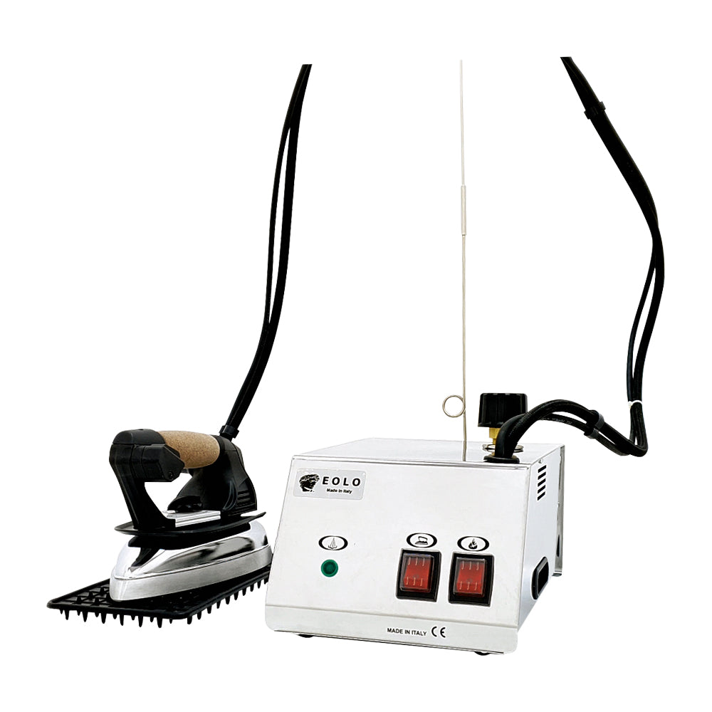 Sistema stirante professionale GVK1 con Caldaia in acciaio inox AISI 304 e Resistenza esterna anticalcare (1 L) Classe Energetica A++ Made in Italy Garanzia 5 anni
