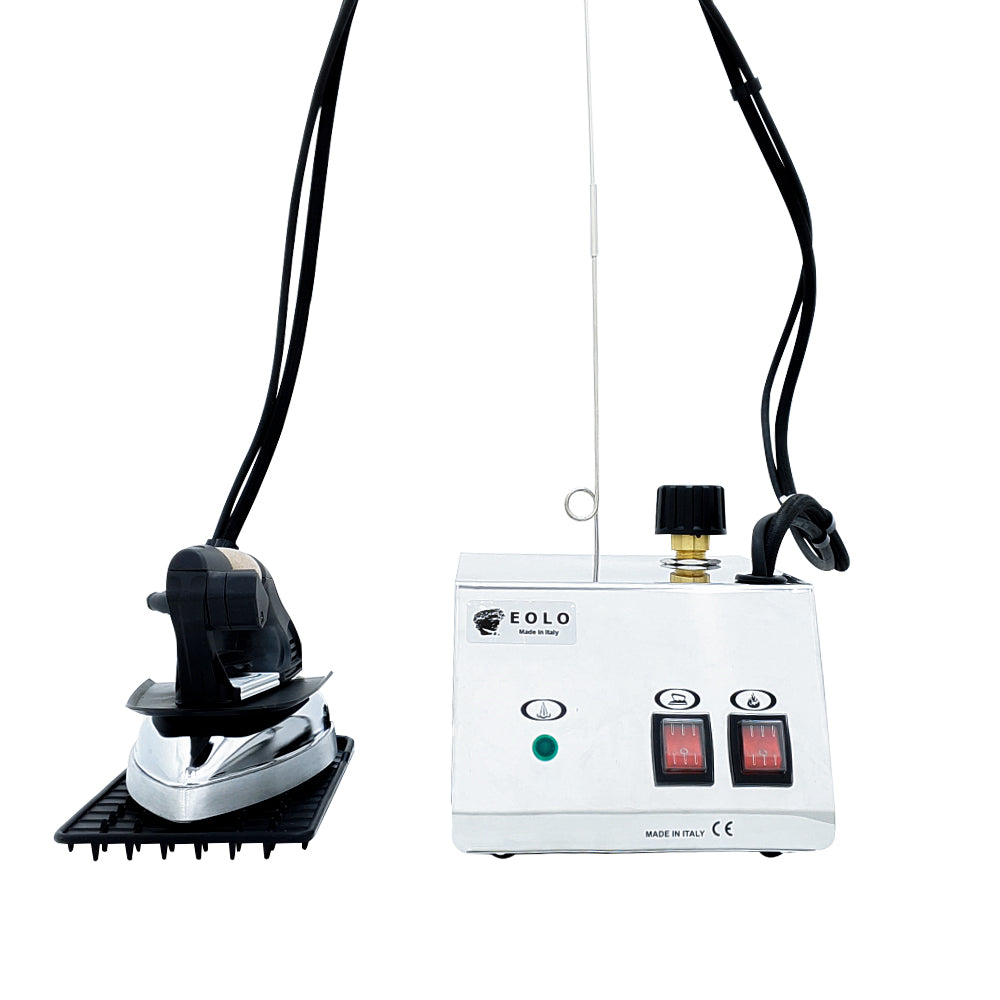Sistema stirante professionale GVK1 con Caldaia in acciaio inox AISI 304 e Resistenza esterna anticalcare (1 L) Classe Energetica A++ Made in Italy Garanzia 5 anni