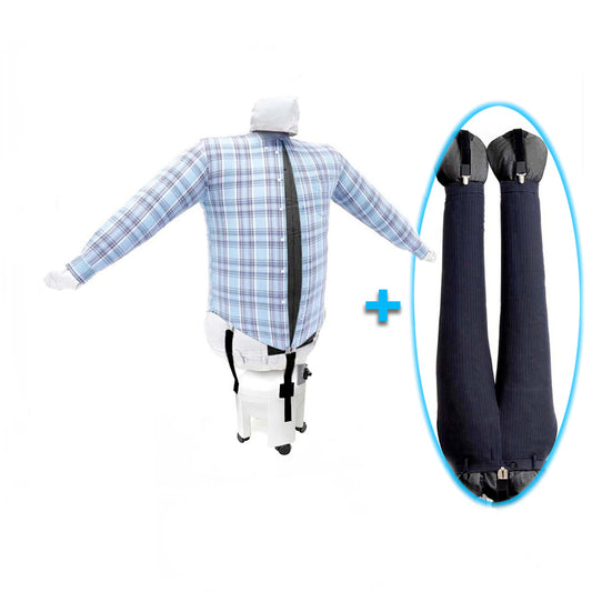 EOLO Stirasciuga SA04 RE ECO Stira Camicie Pantaloni Stiro Professionale Asciuga in Automatico Asciugatrice Stira Vestiti Manichino Aria Calda Ferro da Stiro Verticale Bambola Gonfiabile 3 Programmi 4 Ruote Made in Italy Garanzia 5 Anni Efficienza A++