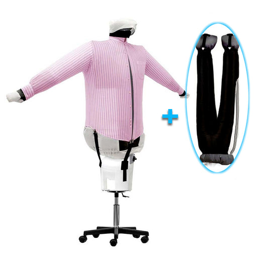 EOLO Stirasciugatrice SA05 SP ECO Stira Asciuga in Automatico Camicie Camicette Polo Felpe Pantaloni Stiro Facile Manichino Aria Calda Stiro Verticale Ferro da Stiro Professionale Supporto 5 Ruote 3 Programmi Made in Italy Garanzia 5 Anni Efficienza A++