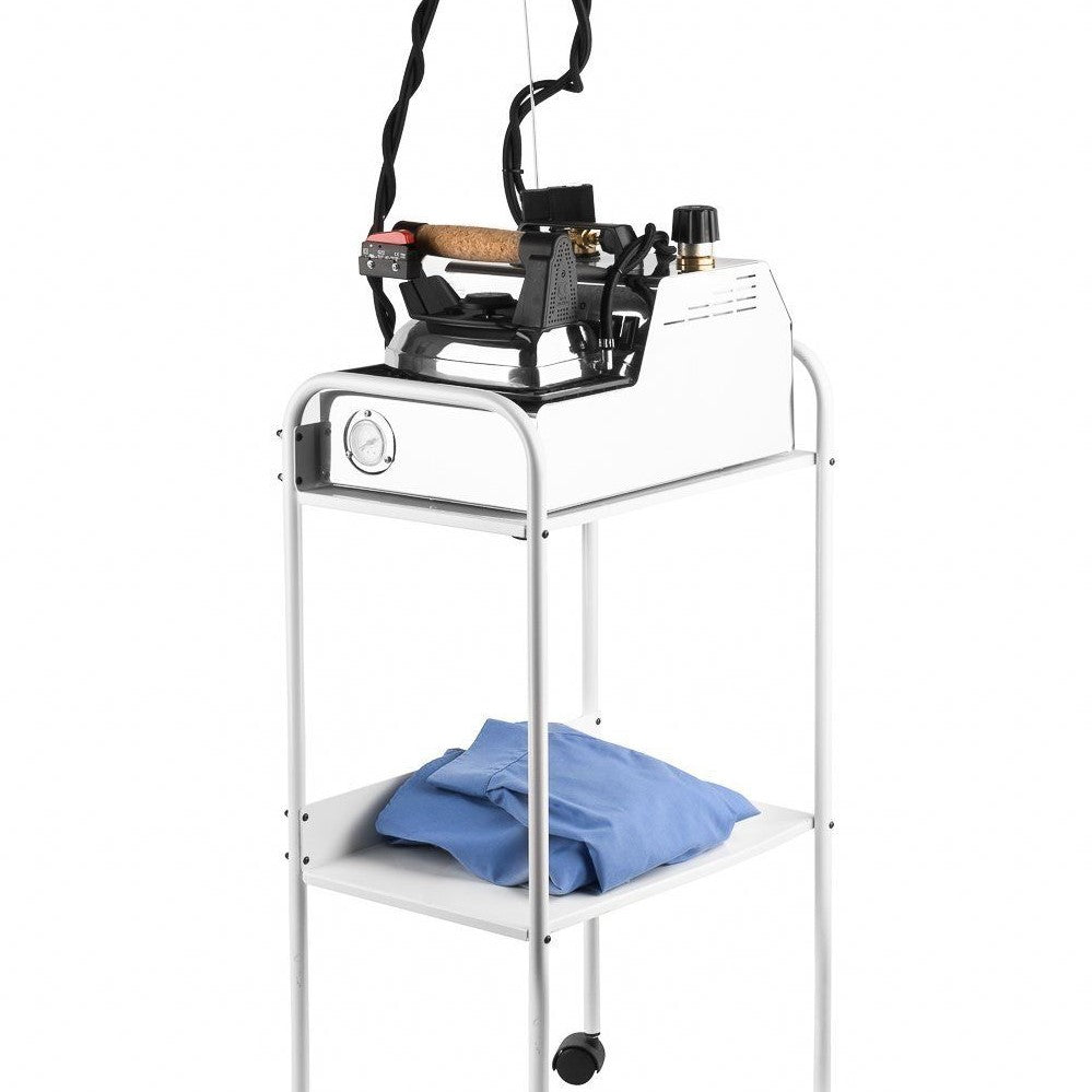 Sistema stirante professionale GV08 INOX con Caldaia in Rame a Risparmio energetico e Resistenza esterna anticalcare (2,4 L) Made in Italy Garanzia 5 anni