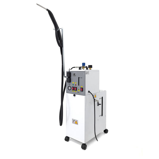 EOLO Generatore di Vapore AV05B CLEAN INOX Professionale Lavasuperfici Disinfesta Lavavetri Pavimenti Potente Kit Accessori Pulizia Igienizzazione Set Divani Tessuti Pulitore Anticalcare Made in Italy Garanzia 5 Anni Efficienza A++