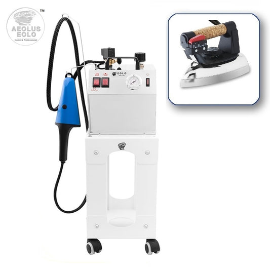 Sistema stirante professionale AV03 DUAL con Caldaia in rame a Risparmio energetico e Resistenza esterna anticalcare (3,5 L) Classe energetica A++ Made in Italy Garanzia 5 anni