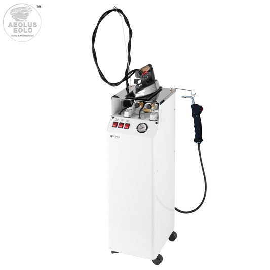 Sistema stirante Professionale AV01 FP RA con Caldaia in rame a Risparmio energetico Resistenza esterna anticalcare e Ricarica automatica Classe energetica A++ Made in Italy Garanzia 5 anni