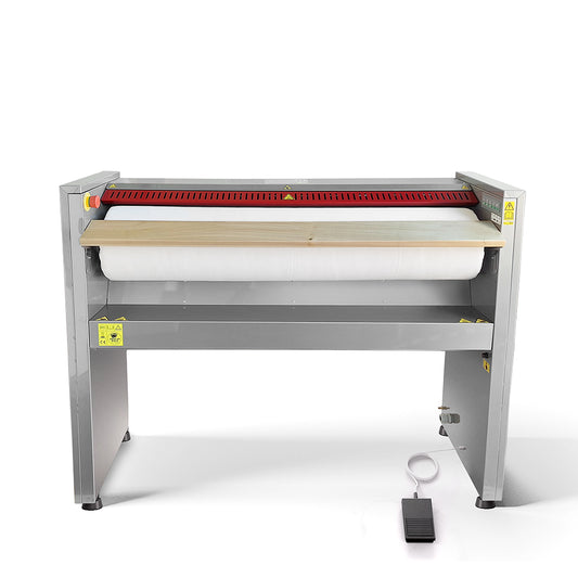 Stiratrice a Rullo 120x18 cm Modello MG03 M Mangano da Stiro Professionale  Biancheria Piana Lenzuola federe Tende Asciugamani Controllo elettronico Risparmio energetico A++ Conca Alluminio Semplice Efficace Made in Italy Garanzia 5 anni