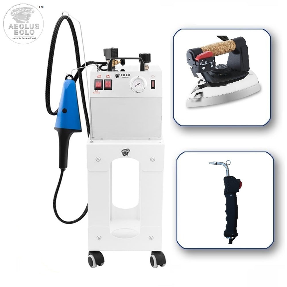 Sistema stirante professionale AV03 TRIPLE con Caldaia in rame a Risparmio energetico e Resistenza esterna anticalcare (3,5 L) Classe Energetica A++ Made in Italy Garanzia 5 anni