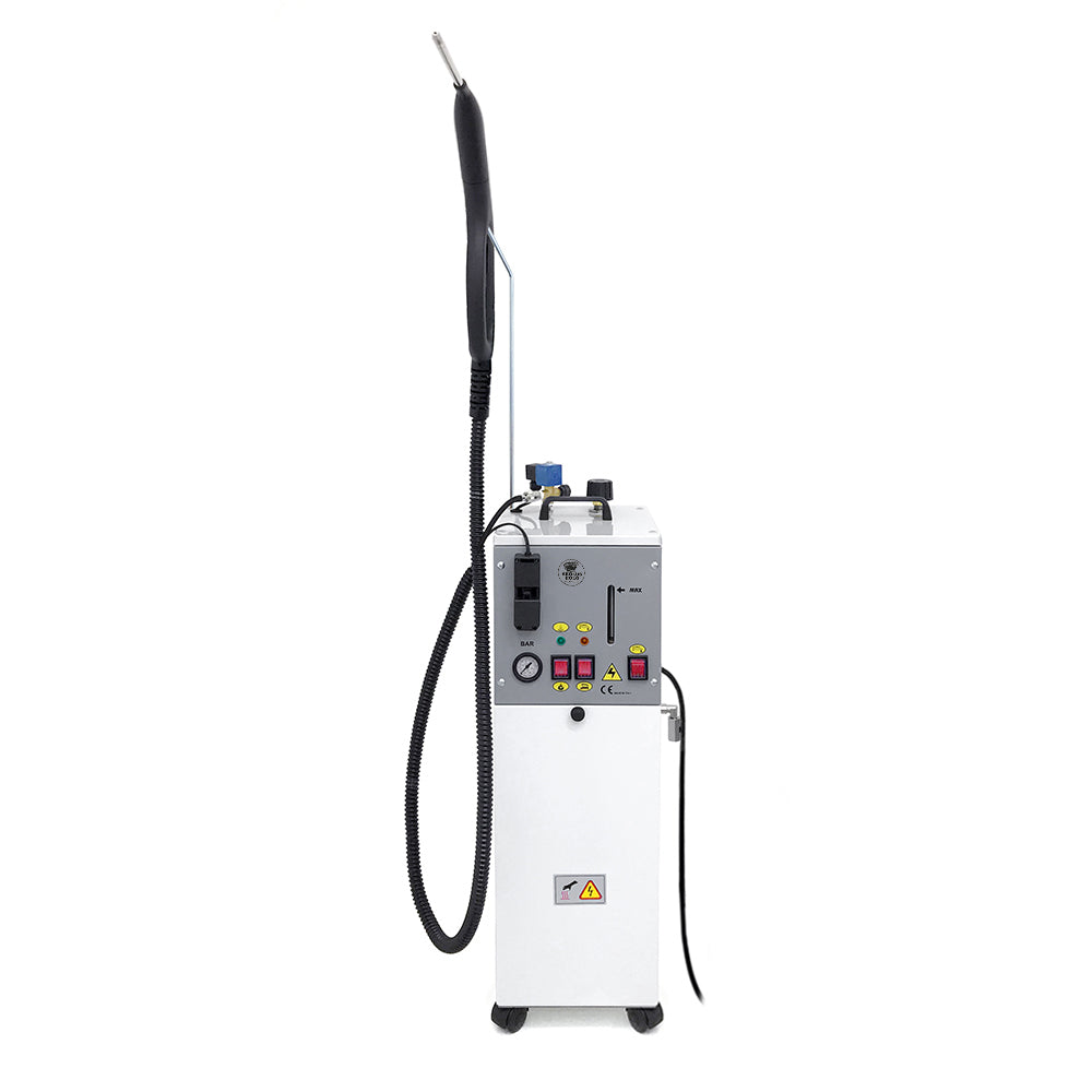 EOLO Pulitore GVK5P TOPRA Vapore Multiuso Professionale Pulizia Igienizzazione Sanificazione Pavimenti Tappezzeria Sistema di Pulizia Vaporetto Disinfettare Materassi Kit Pulizia Interni Auto Anticalcare Made in Italy Garanzia 5 Anni Efficienza A++