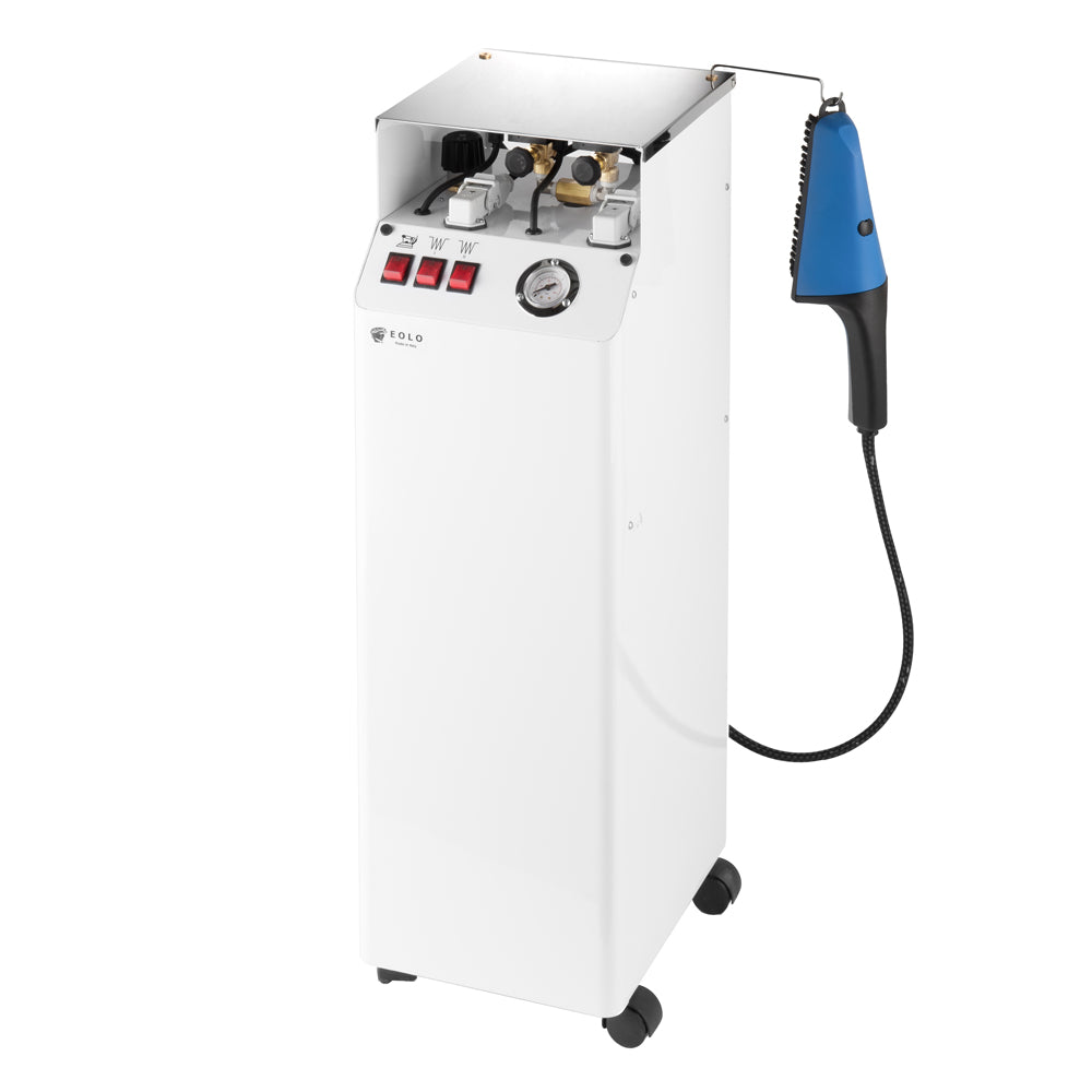 Sistema stirante professionale AV01 SS RA con Caldaia in rame a Risparmio energetico Resistenza esterna anticalcare e Ricarica automatica Classe energetica A++ Made in Italy Garanzia 5 anni