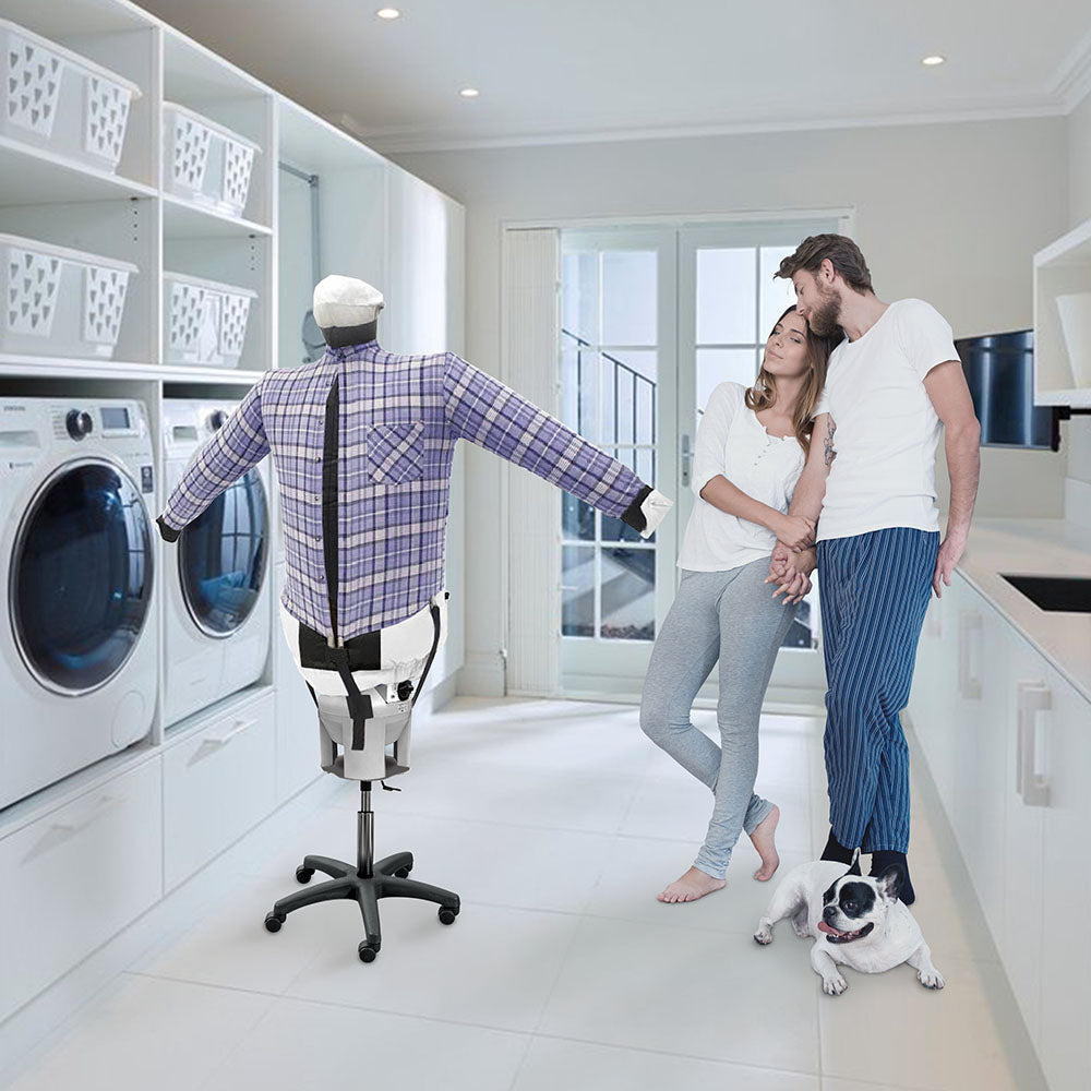 EOLO Stira Asciuga SA06 SP ECO in Automatico Camicie Camicette Polo Robot Stiratore Verticale Stira Facile Asciuga Manichino Gonfiabile Aria Calda Stiro Verticale Ferro da Stiro Professionale 3 Programmi Made in Italy Garanzia 5 Anni Efficienza A++