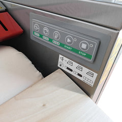 Stiratrice a Rullo Professionale MG04 M Plus Mangano da Stiro Biancheria Piana Federe Lenzuola Copriletti Asciugamani Tende Tovaglie Tovaglioli Rullo 140x25 cm Elettronica Efficienza A++ Garanzia 5 Anni