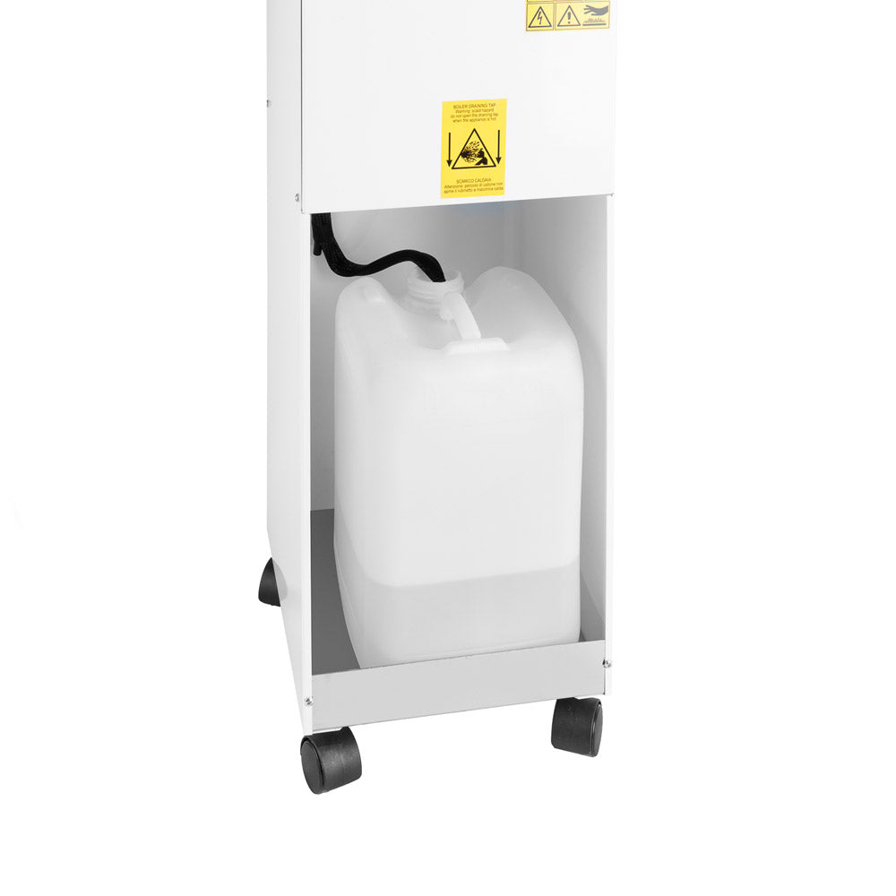 Sistema stirante professionale AV01 SP RA con Caldaia in rame a Risparmio energetico Resistenza esterna anticalcare e Ricarica automatica Classe energetica A++ Made in Italy Garanzia 5 anni