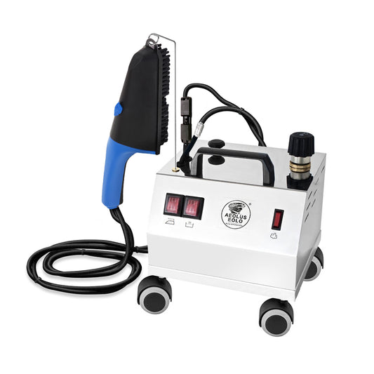 Sistema stirante professionale AV02 INOX con Caldaia in rame a Risparmio energetico e Resistenza esterna anticalcare (2 L) Classe energetica A++ Made in Italy Garanzia 5 anni