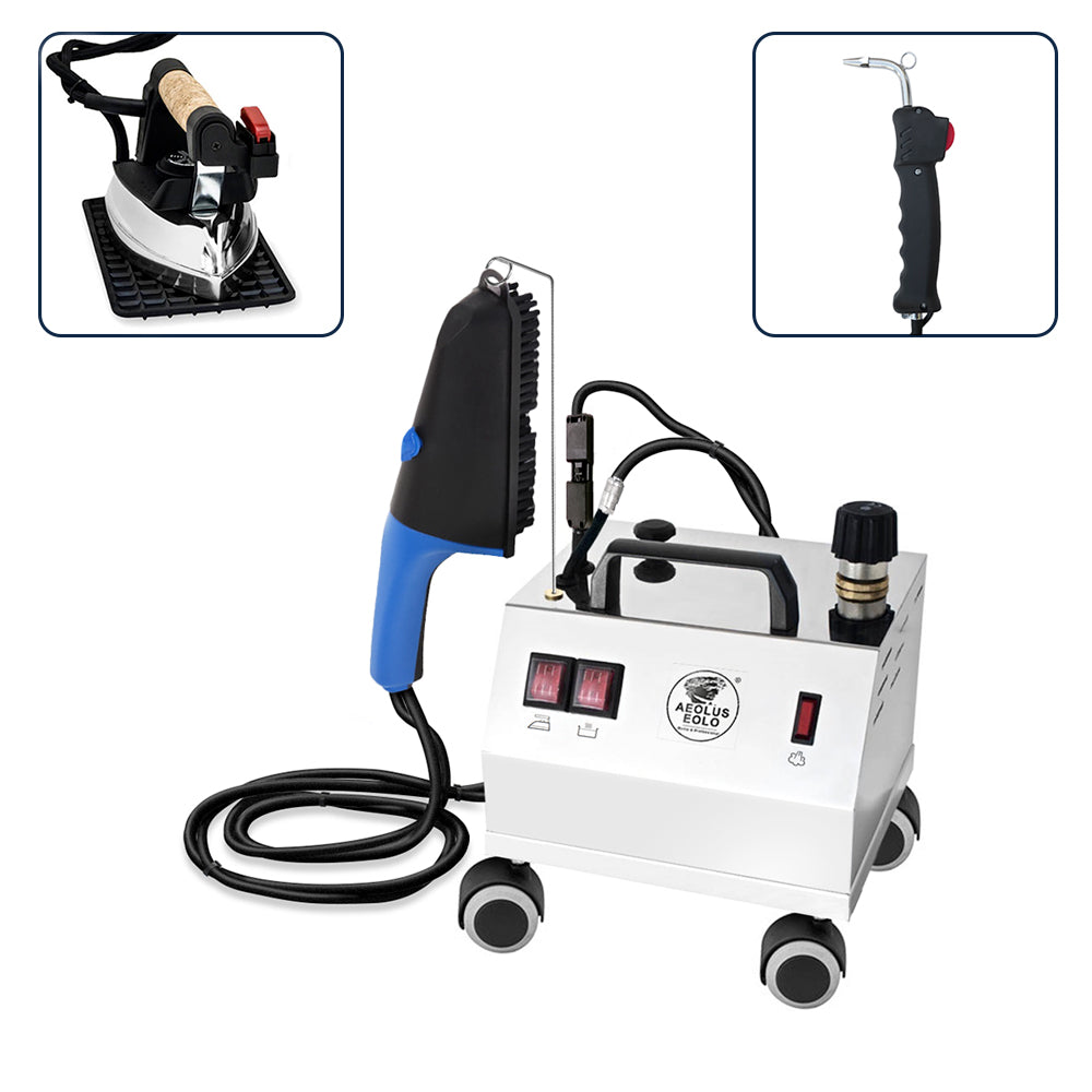 Sistema stirante professionale AV02 TRIPLE INOX con Caldaia in rame a Risparmio energetico e Resistenza esterna anticalcare (2 L) Classe energetica A++ Made in Italy Garanzia 5 anni