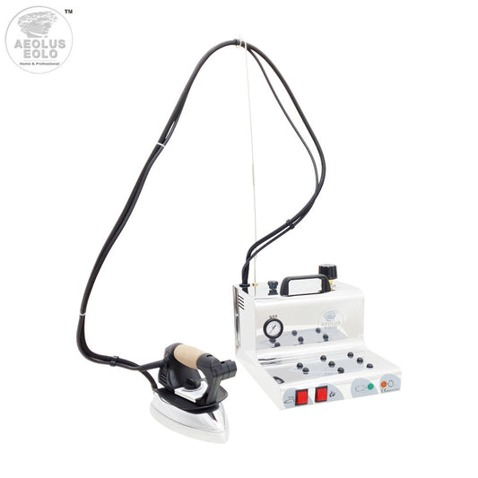 Sistema stirante professionale GVK8 con Caldaia in Acciaio inox AISI 304 e Resistenza esterna anticalcare (2,2 L) Efficienza Energetica A++ Made in Italy Garanzia 5 anni