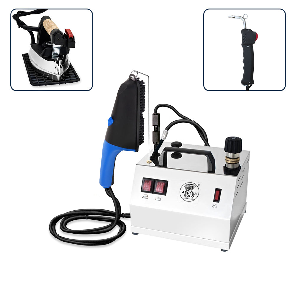 Sistema stirante professionale GVS2 TRIPLE INOX con Caldaia in rame a Risparmio energetico e Resistenza esterna anticalcare (1,2 L) Made in Italy Garanzia 5 anni