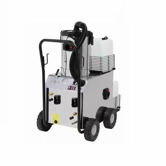 EOLO Generatore di Vapore Professionale con Aspirapolvere LP07 PLUS RA per Pulizie Industriali Sanificazione Disinfestazione Interni Esterni Edifici Aziende Made in Italy Garanzia 5 Anni Efficienza A++