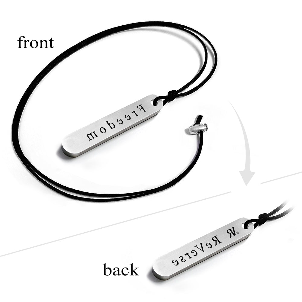 REVERSE Exclusive Positive Emotion Necklace with Pendant FREEDOM Collana con Ciondolo Art. 0371