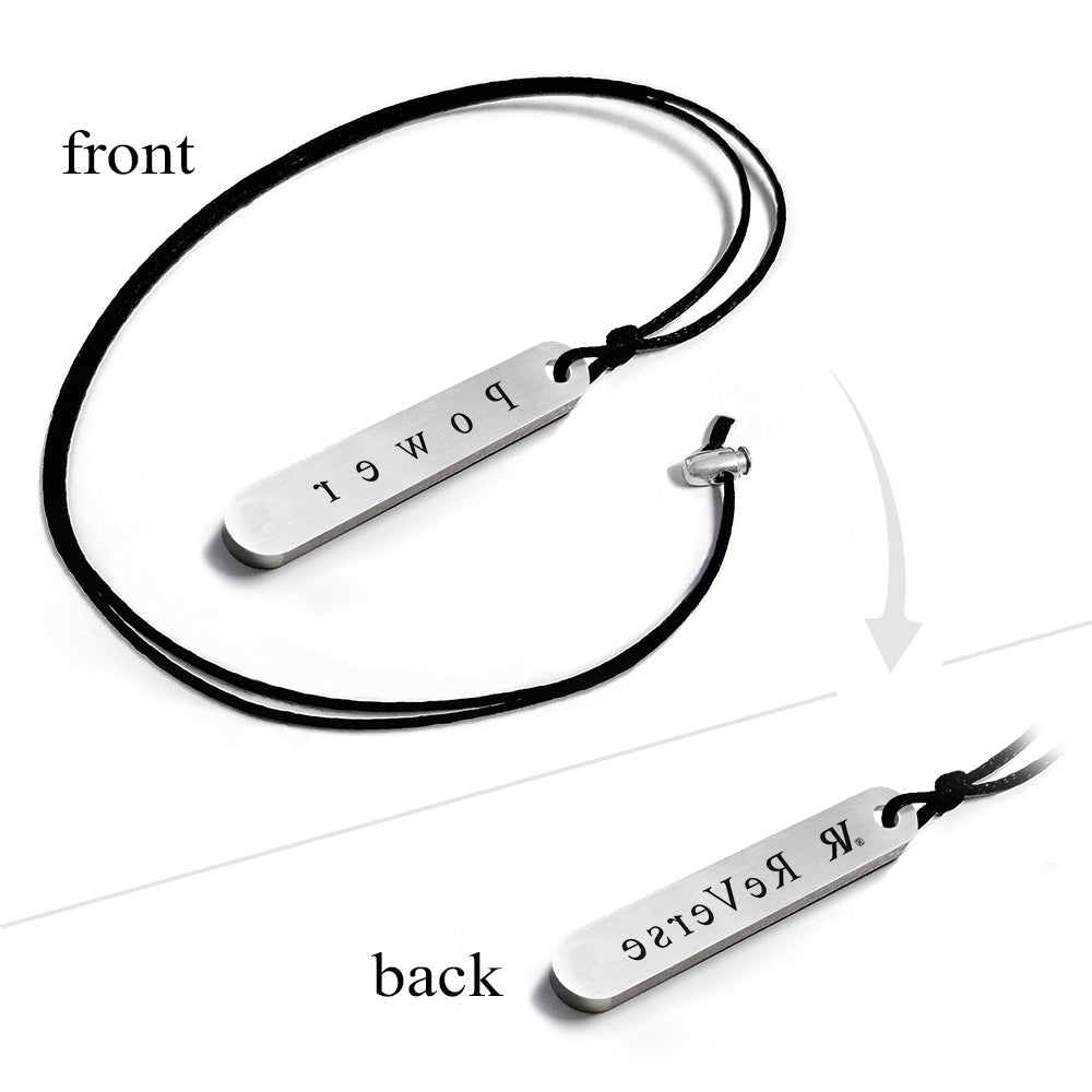 REVERSE Exclusive Positive Emotion Necklace with Pendant POWER Collana con Ciondolo Art. 0367