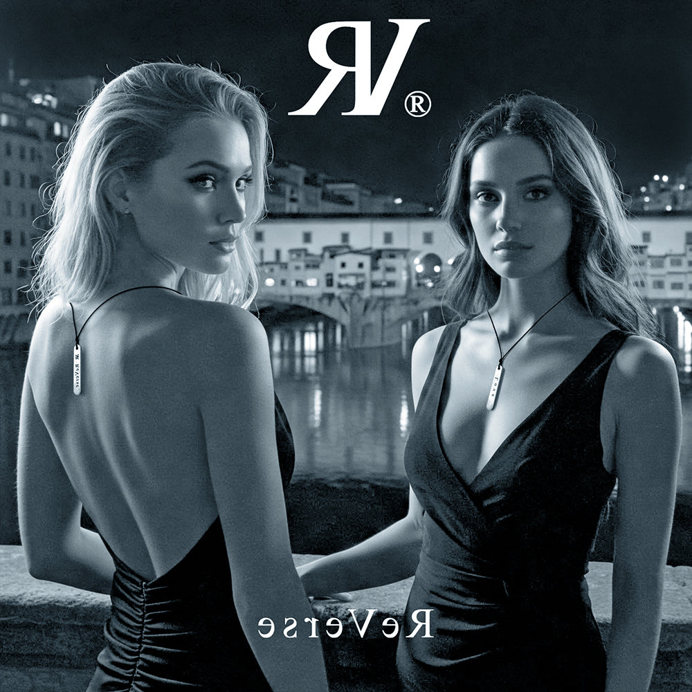 RV REVERSE Collana Esclusiva con Ciondolo "Fearless" Exclusive Necklace with Pendant Art. 034