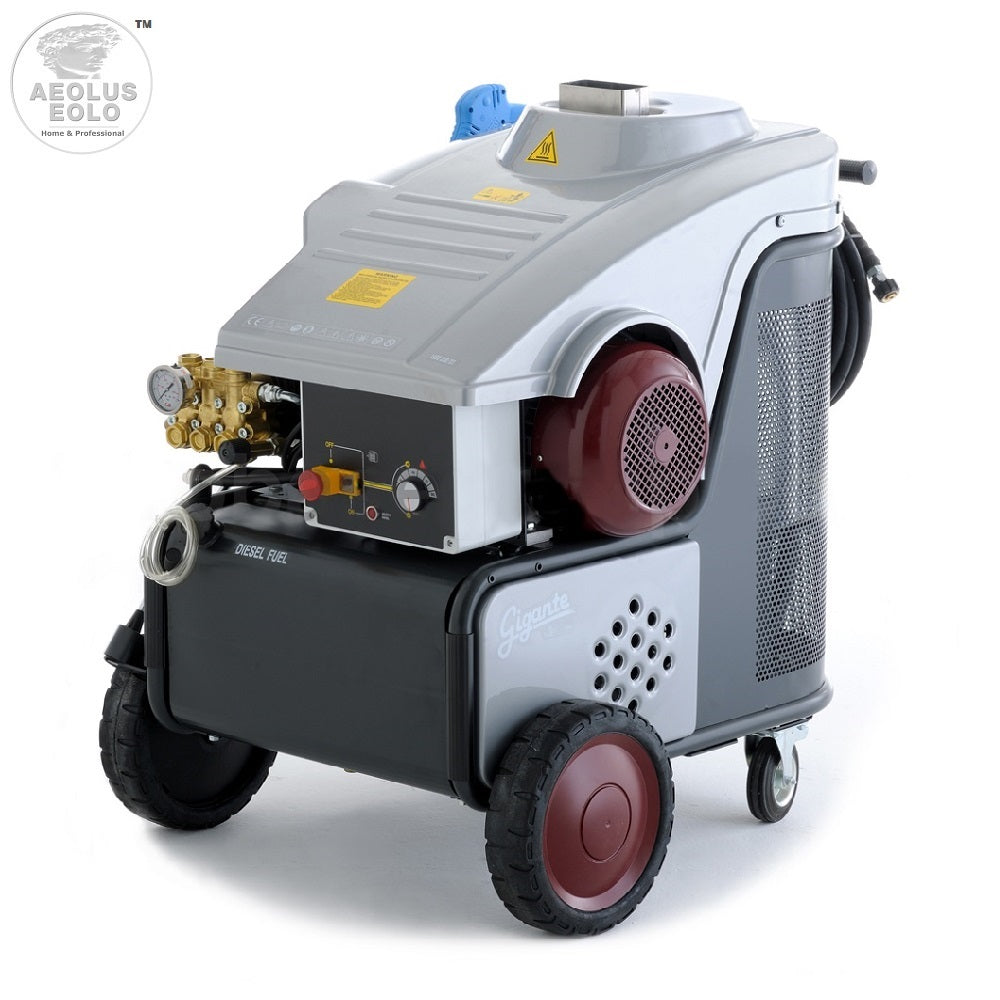 EOLO Idropulitrice LPD09 Professionale ad Acqua Calda Made in Italy Garanzia 5 Anni Efficienza A++