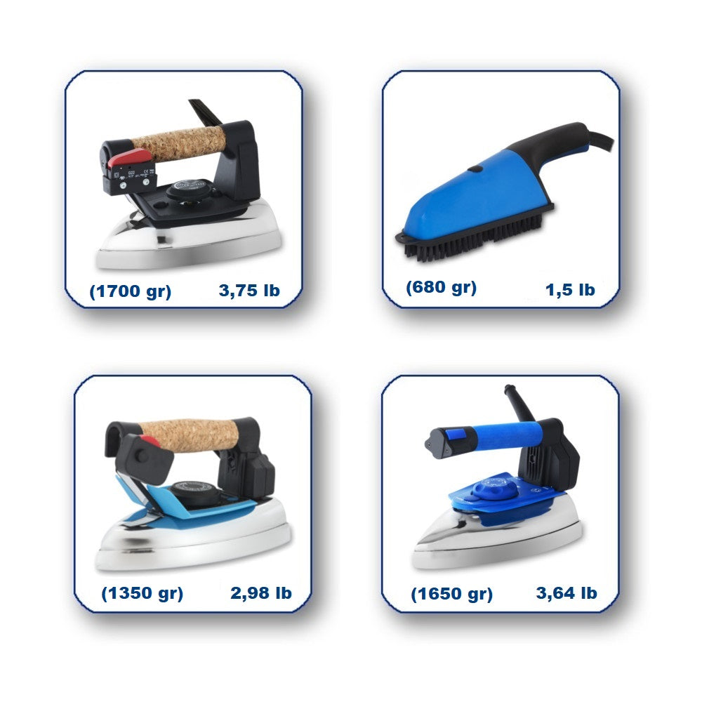 EOLO Tavolo da Stiro TR11 Rettangolare Industriale Aspirante e Riscaldato Regolabile in Altezza Made in Italy Garanzia 5 Anni Efficienza A++