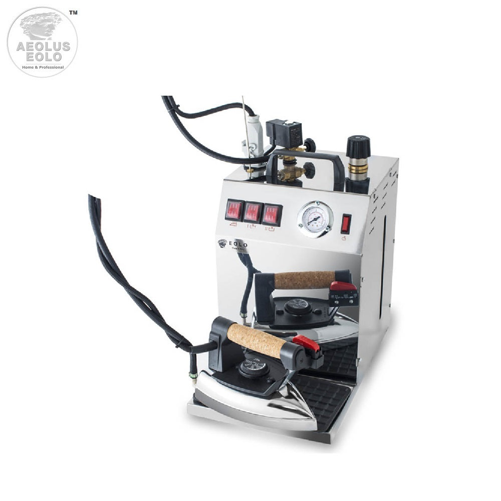 Centrale vapeur professionnelle avec chaudière en cuivre à économie d'énergie et résistance anti-calcaire externe (5 L) GV06 INOX