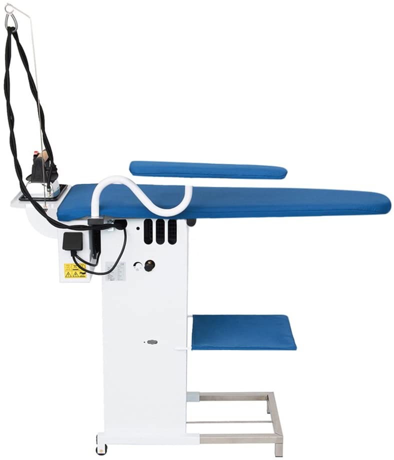 Tavolo da stiro professionale con Caldaia e Ferro da stiro Motore aspirante Piano riscaldato con termostato TS03 RA Classe Energetica A++ Made in Italy Garanzia 5 anni
