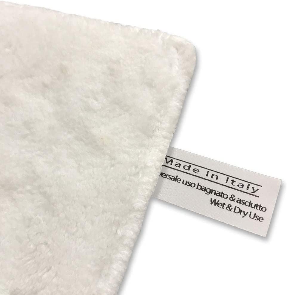 Panni Universali in Microfibra Professionali Multiuso e Multisuperficie per Pulitore Vapore od utilizzo a secco Lavabili e Ultra Resistenti Lava Pavimenti Vetri Tessuti Kit 15 pezzi Made in Italy