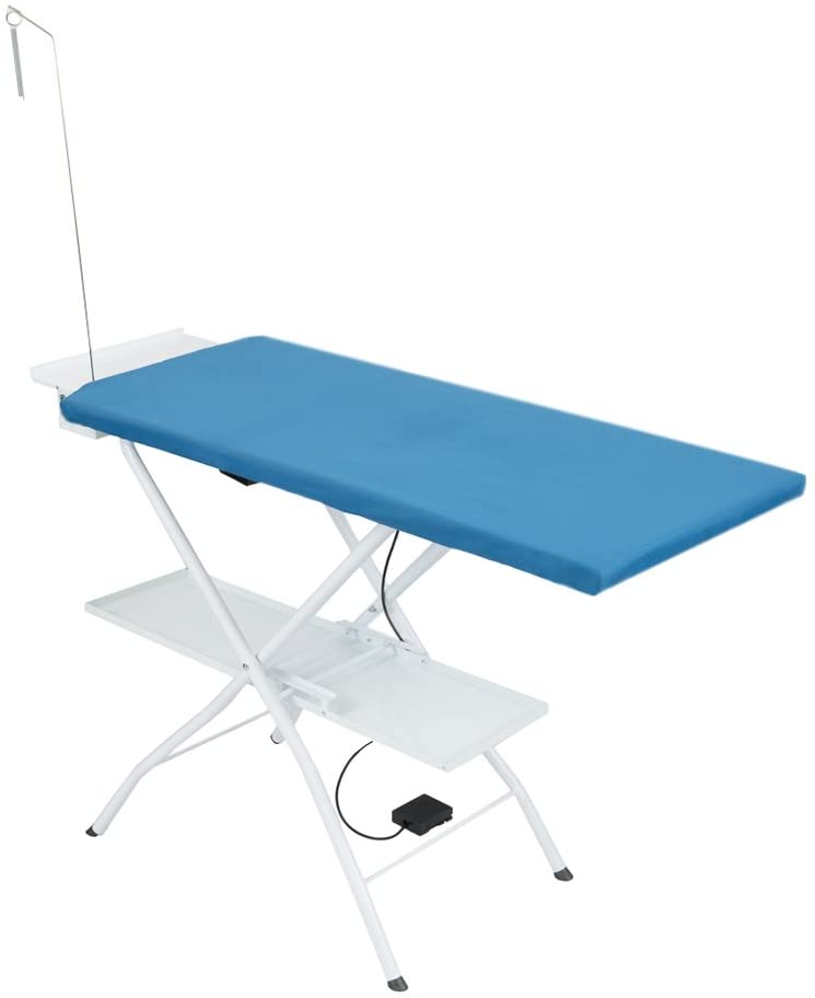 Table à repasser pro rectangulaire aspirante, chauffante avec thermostat, modèle AS02 (112 x 50 cm)