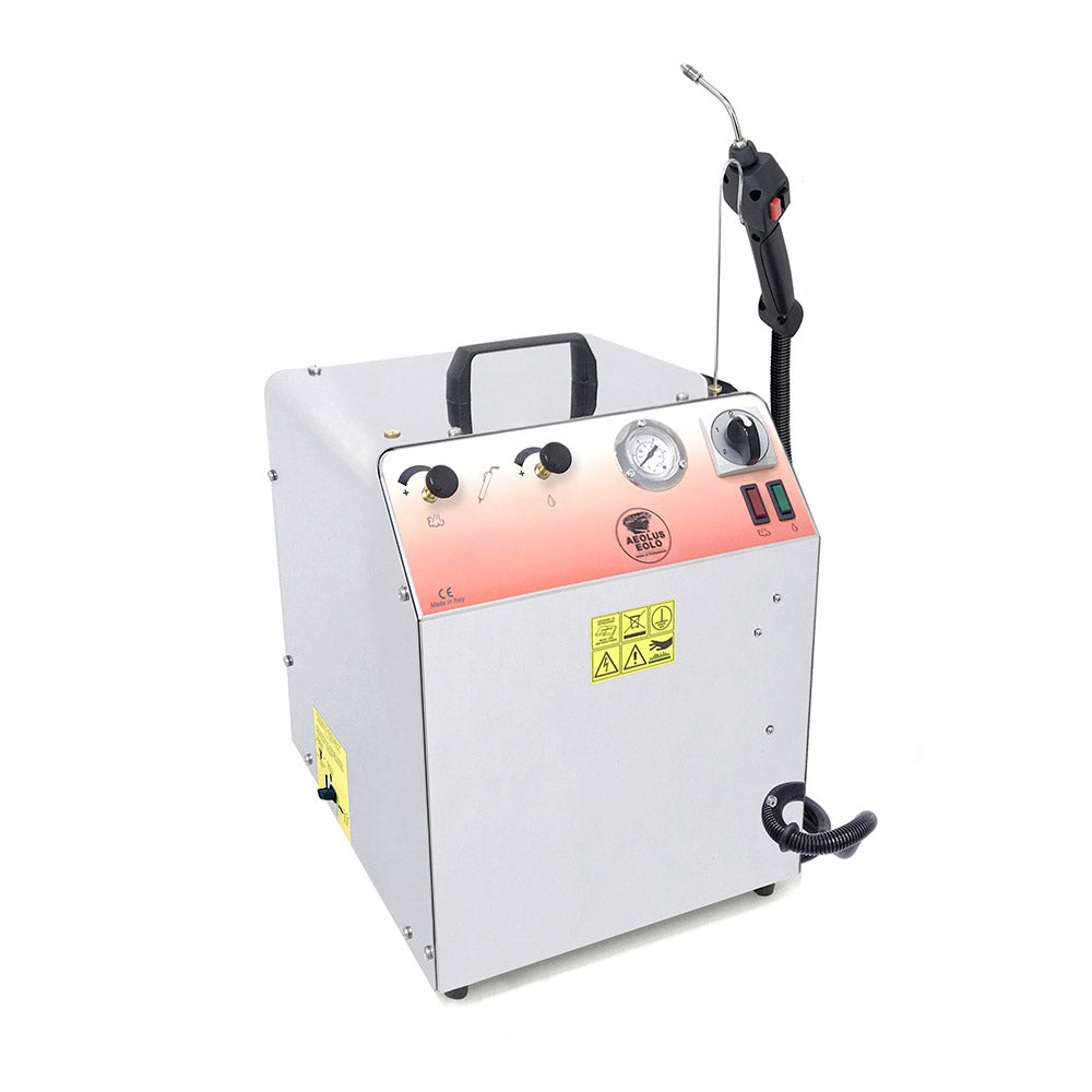 EOLO Macchina LP02 C RA Pistola a Vapore Secco 180 Gradi Ricarica Automatica Pulitrice Professionale Pulizia Disinfestazione Igienizzazione Superfici Laboratori Studi Medici Officine Artigiani Anticalcare Made in Italy Garanzia 5 Anni Efficienza A++