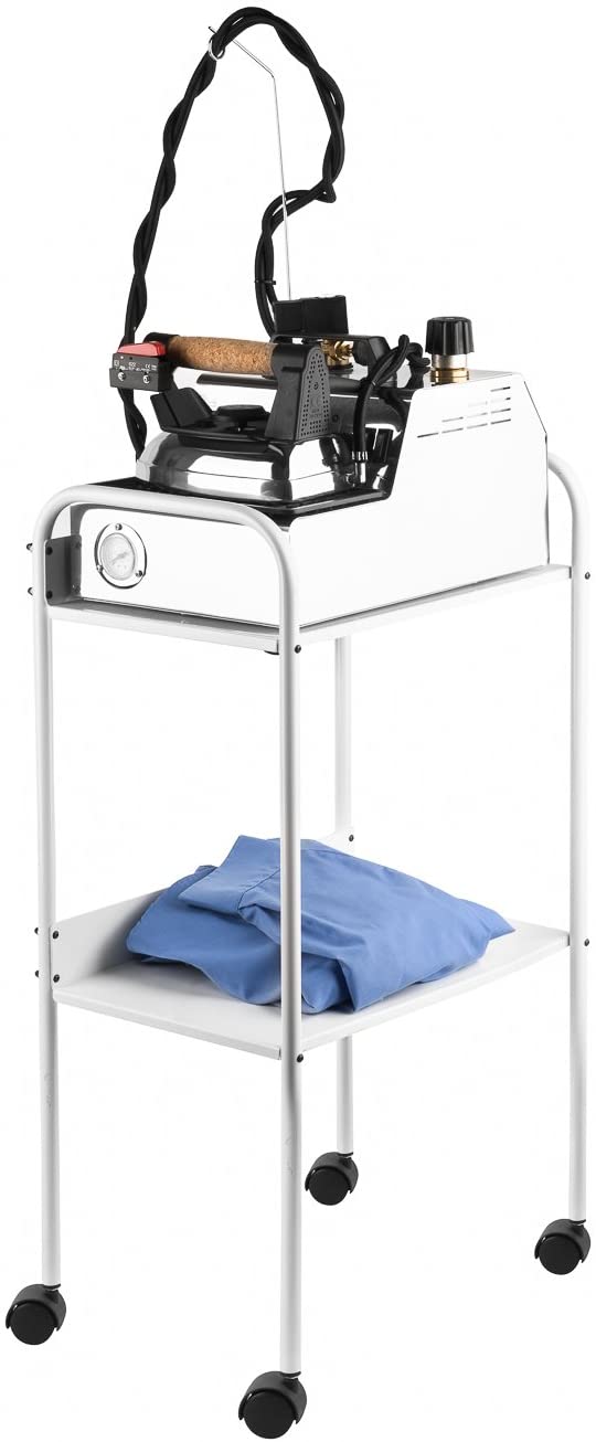 Carrello fisso per sistema stirante con doppio pianetto e 4 ruote