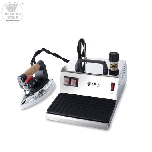 EOLO Sistema Stirante GV01 INOX Ferro da Stiro Professionale Generatore di Vapore Secco Caldaia in Rame Anticalcare Corazza Acciaio Inox Stiro Verticale Stiratore Stirare Stiratrice Risparmio Energetico Efficienza A++ Made in Italy Garanzia 5 Anni