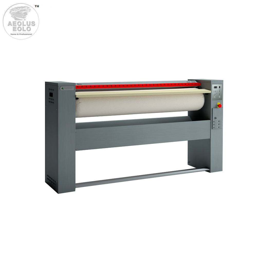Stiratrice a rullo 140x25 cm Modello MG06 T Mangano da Stiro Professionale Biancheria Piana Lenzuola Federa Tende Asciugamani Controllo elettronico Risparmio energetico A++ Conca Alluminio Made in Italy Garanzia 5 anni